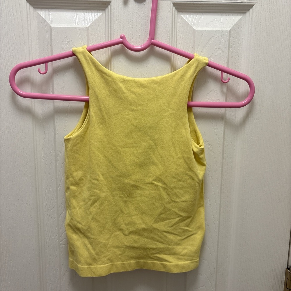 Free People Yellow Tank Top